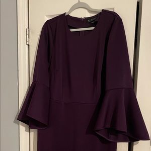 Purple Bell Sleeve Dress